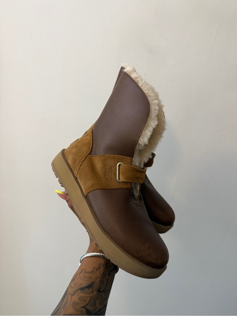 UGG Isley Shearling Leather waterproof boot